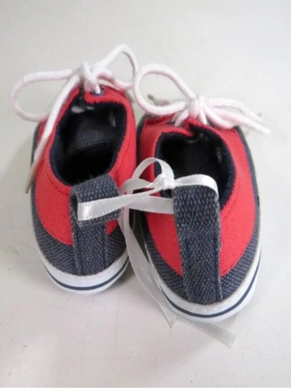 Baby Red White & Blue Tennis Shoes Baby Shoes Denim Patriotic Theme